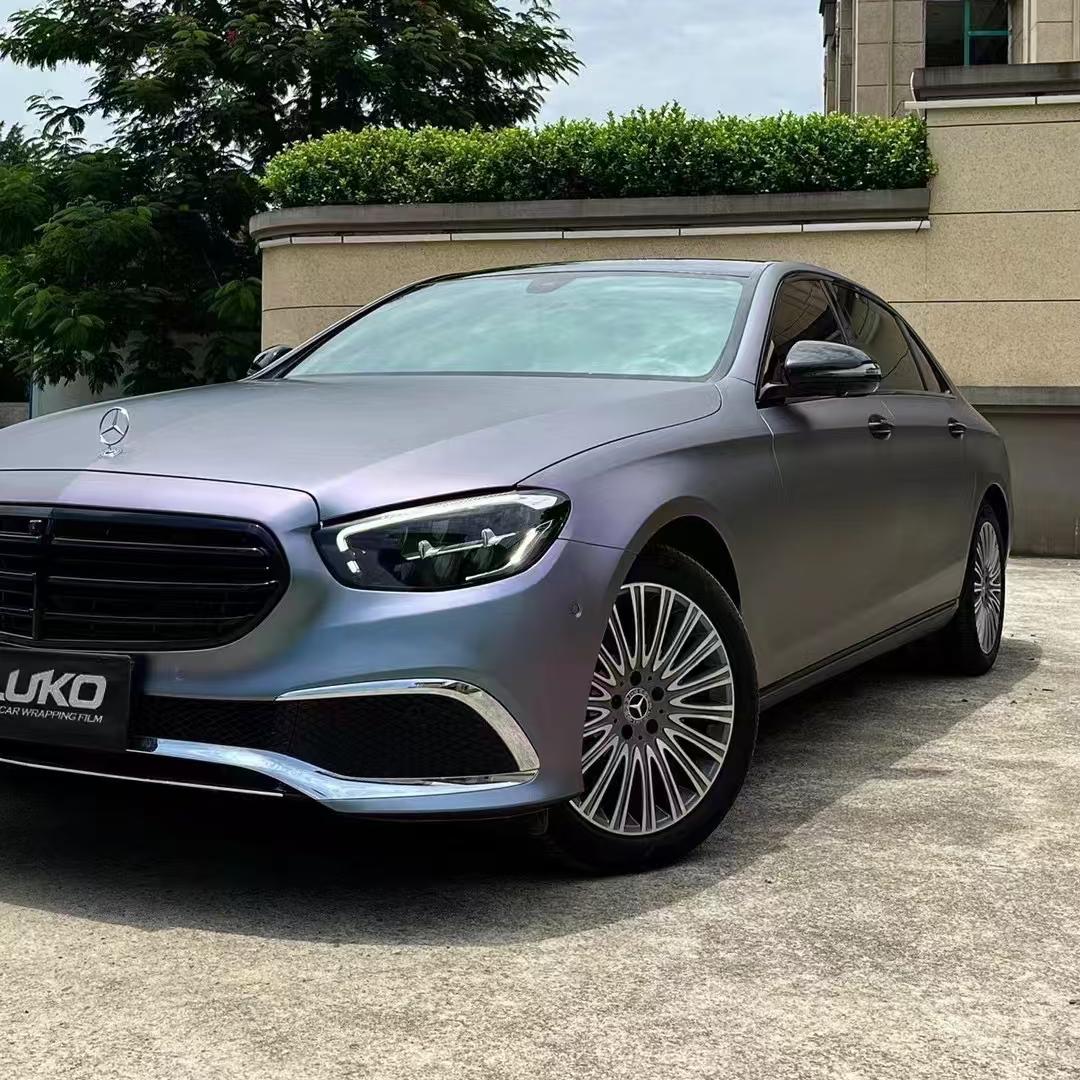 Matte Metallic Chameleon Capri Purple Grey Car Vinyl Wrap