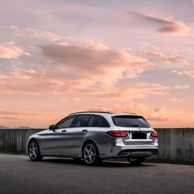 Satin Chrome Silver Car Vinyl Wrap 02