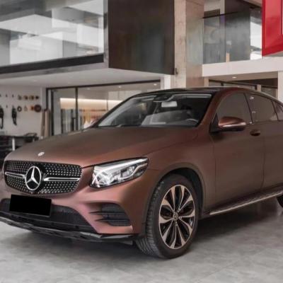 Matte Satin Santos Coffee Brown Car Vinyl Wrap 02