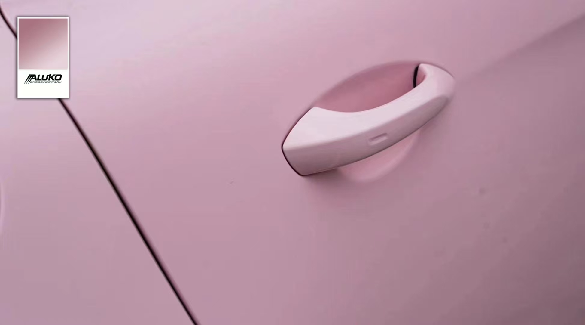 TPU Gloss Crystal Peach Pink Colored PPF Paint Protection Film