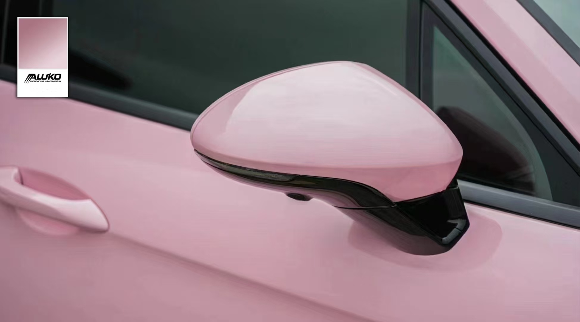 TPU Gloss Crystal Peach Pink Colored PPF Paint Protection Film