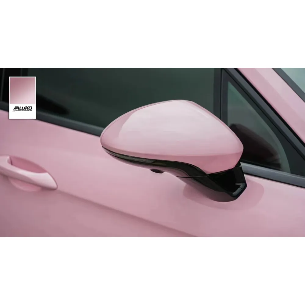 TPU Gloss Crystal Peach Pink Car Vinyl Wrap