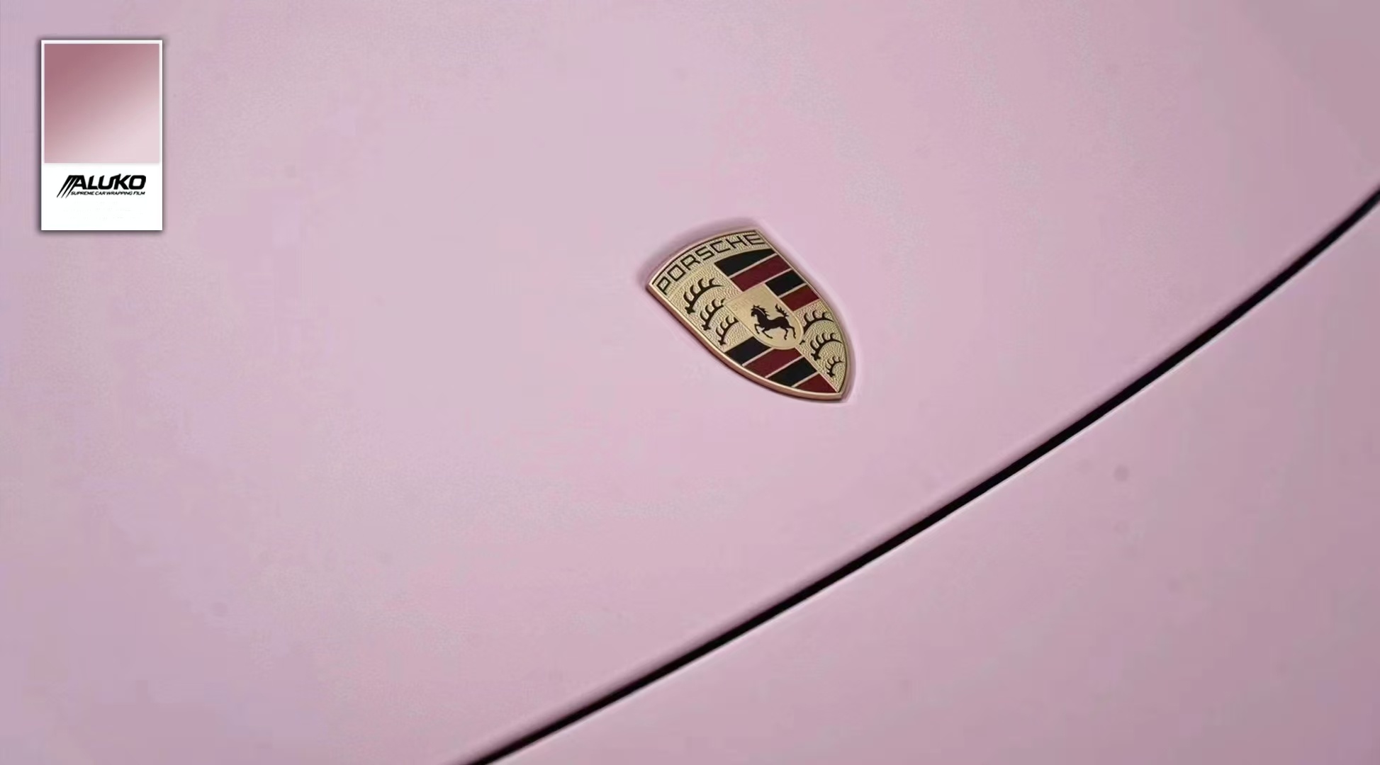 TPU Gloss Crystal Peach Pink Colored PPF Paint Protection Film