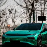 Gloss Mirror Chrome Green Car Vinyl Wrap PET