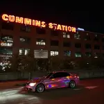 Gloss Pink Holographic Chrome Laser Car Vinyl Wrap Coupe BMW