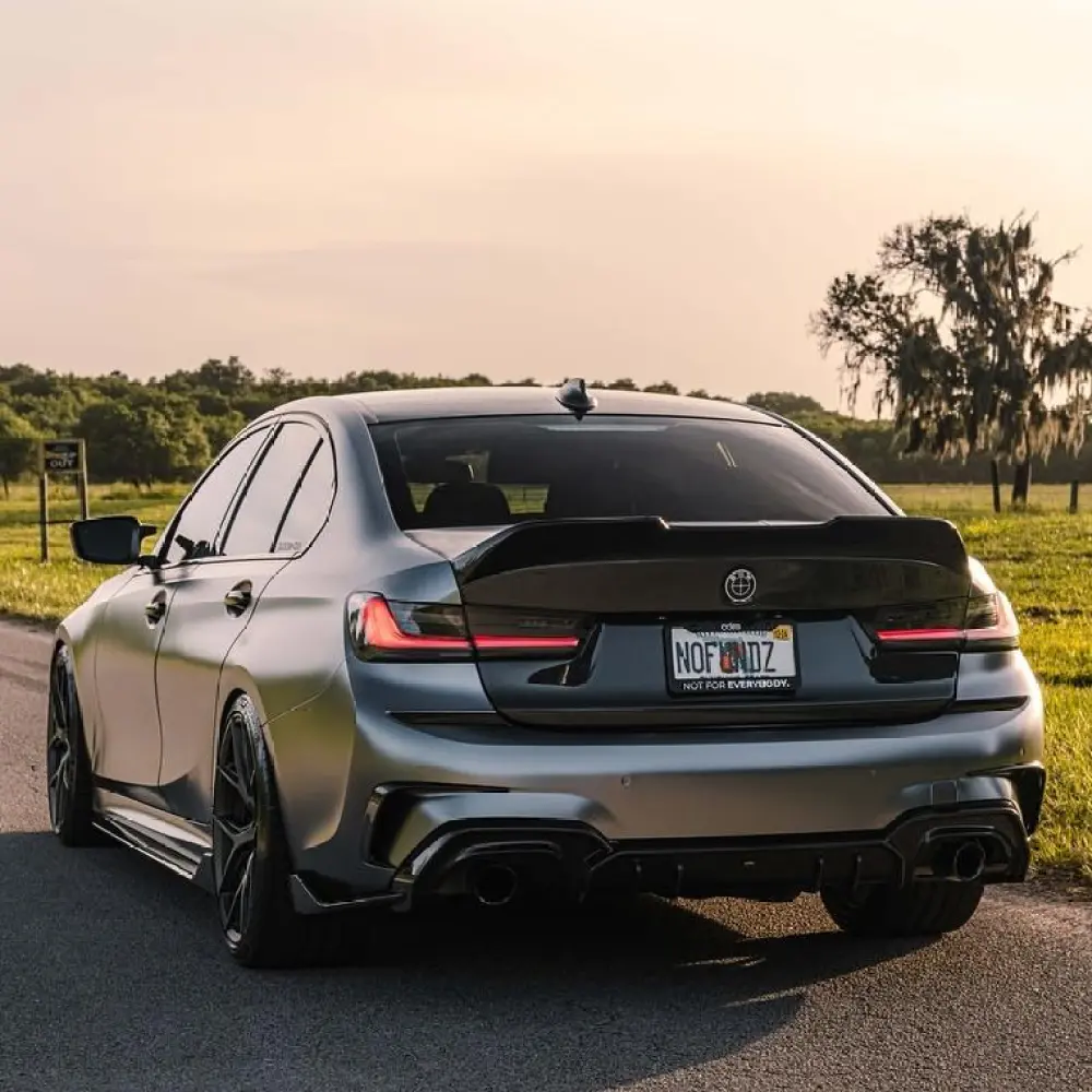 Matte Metallic Titanium Grey Car Vinyl Wrap PET