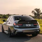 Matte Metallic Titanium Grey Car Vinyl Wrap PET