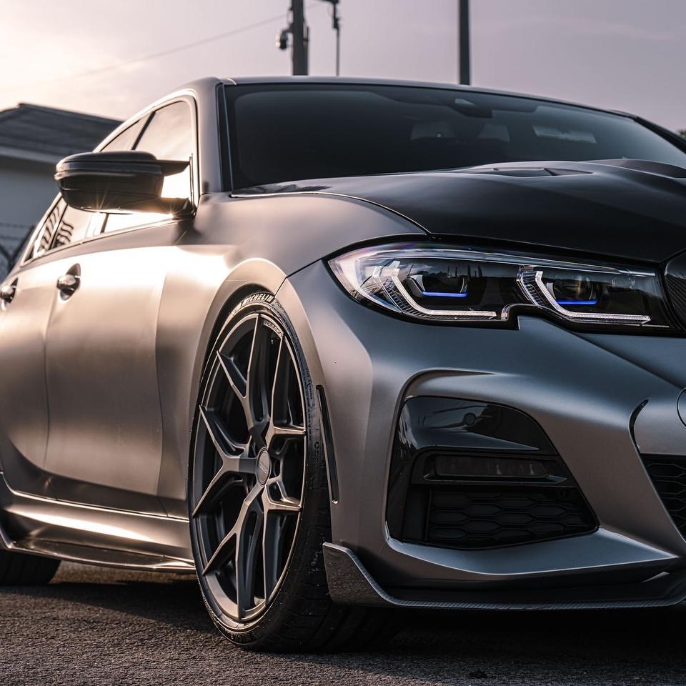 Matte Metallic Titanium Grey Car Vinyl Wrap PET