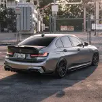 Matte Metallic Titanium Grey Car Vinyl Wrap PET