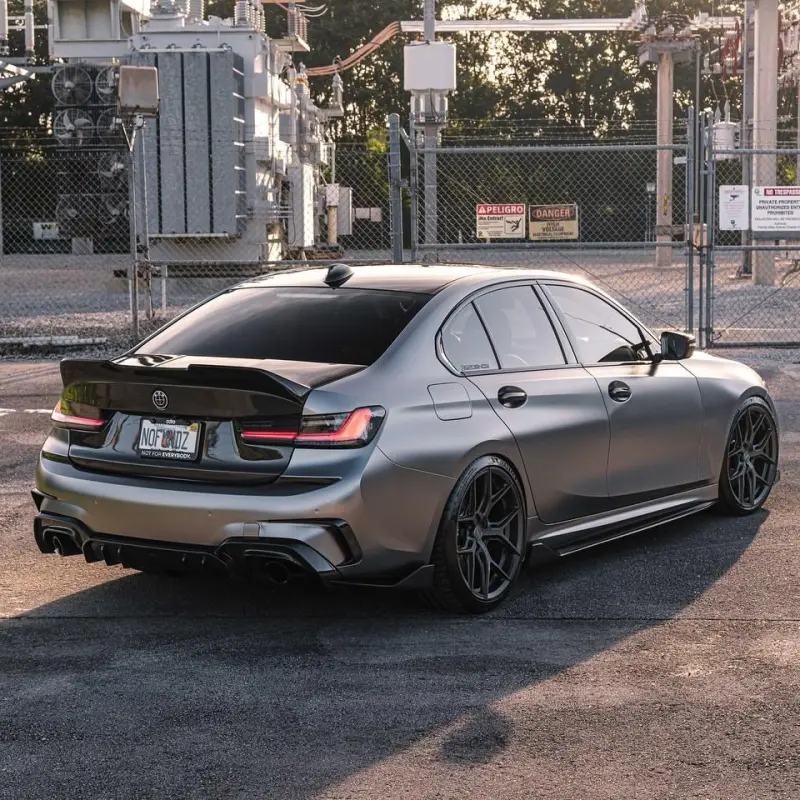 Matte Metallic Titanium Grey Car Vinyl Wrap PET