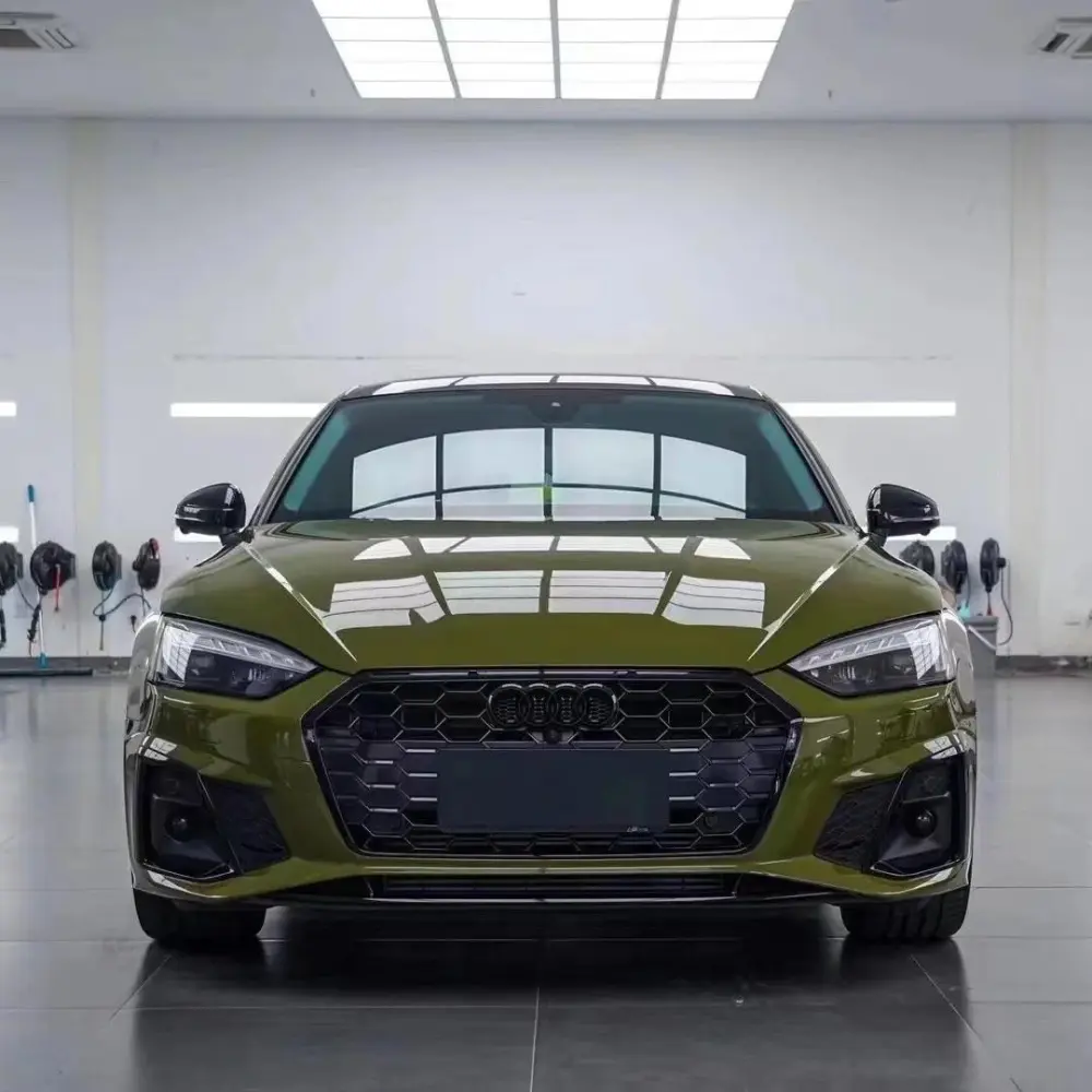 TPU Gloss Military Green Car Vinyl Wrap