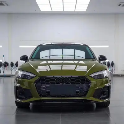 TPU Gloss Military Green Car Vinyl Wrap 02