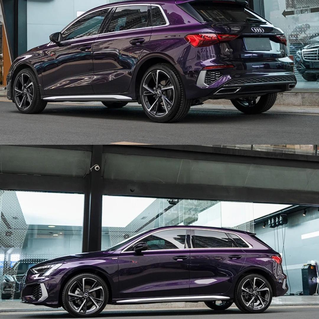 TPU Gloss Metallic Midnight Purple Colored PPF Paint Protection Film