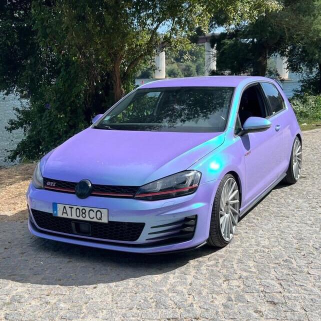 Gloss Metallic Chameleon Purple Green Car Vinyl Wrap