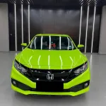 Gloss Apple Green Car Vinyl Wrap PET