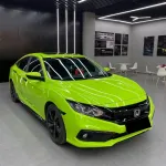 Gloss Apple Green Car Vinyl Wrap PET