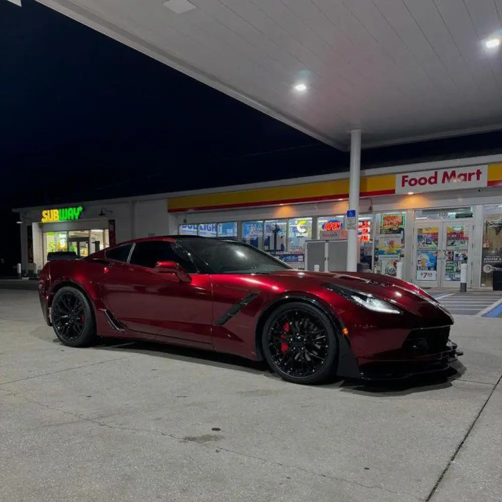 Dragon Red Car Wrap