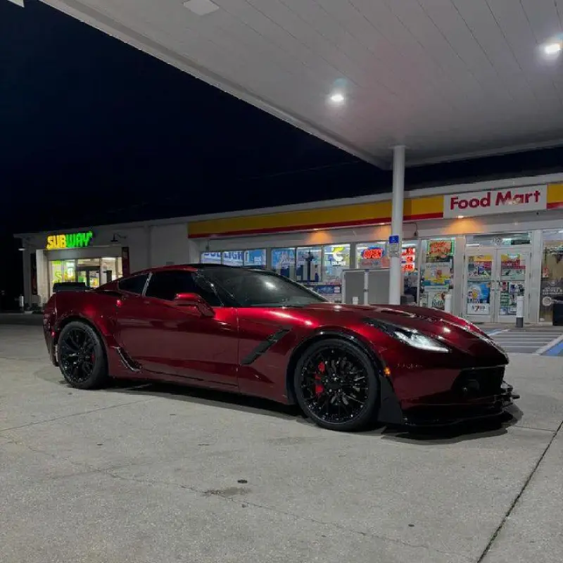 Dragon Red Car Wrap