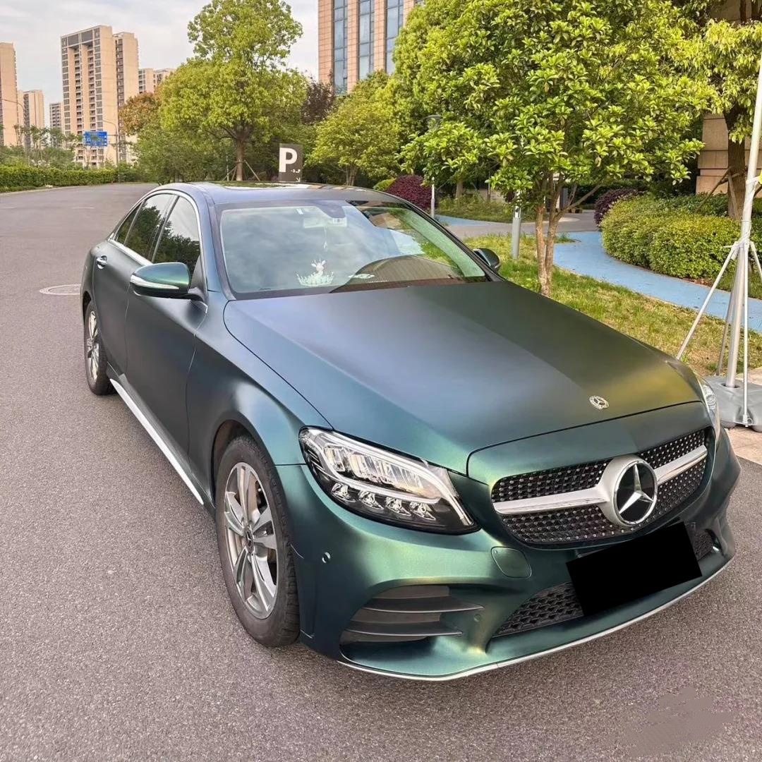 Forest Green Car Wrap