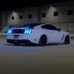 Gloss Metallic Chameleon Diamond Blue White Car Vinyl Wrap