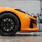 Gloss Mclaren Orange Car Vinyl Wrap PET