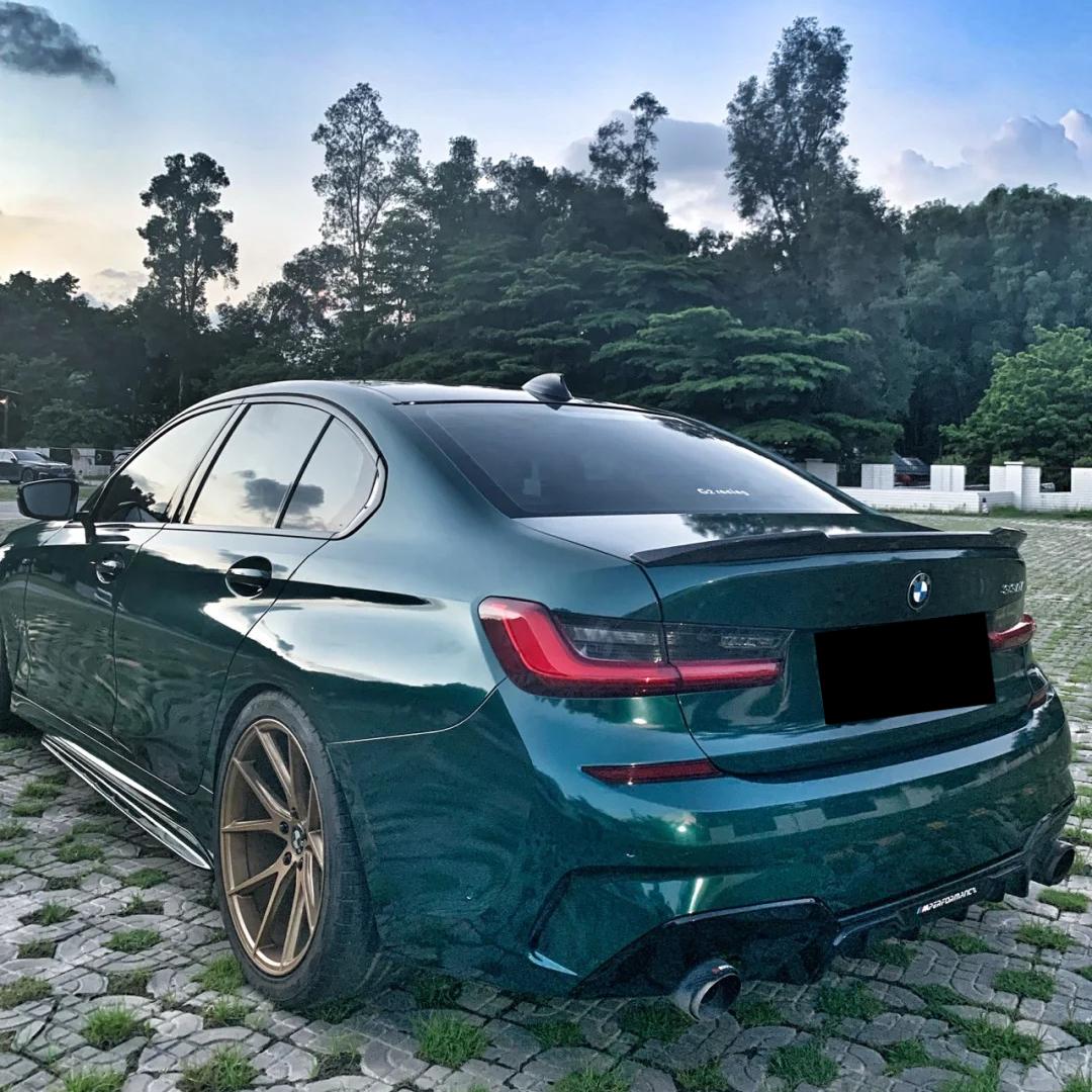 Gloss Metallic Dark Green Car Vinyl Wrap PET