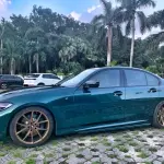 Gloss Metallic Dark Green Car Vinyl Wrap PET