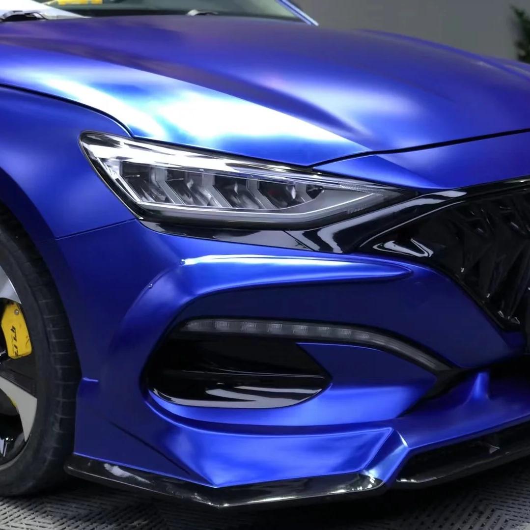 Matte Metallic Navy Blue Car Wrap
