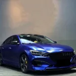 Matte Metallic Navy Blue Car Wrap