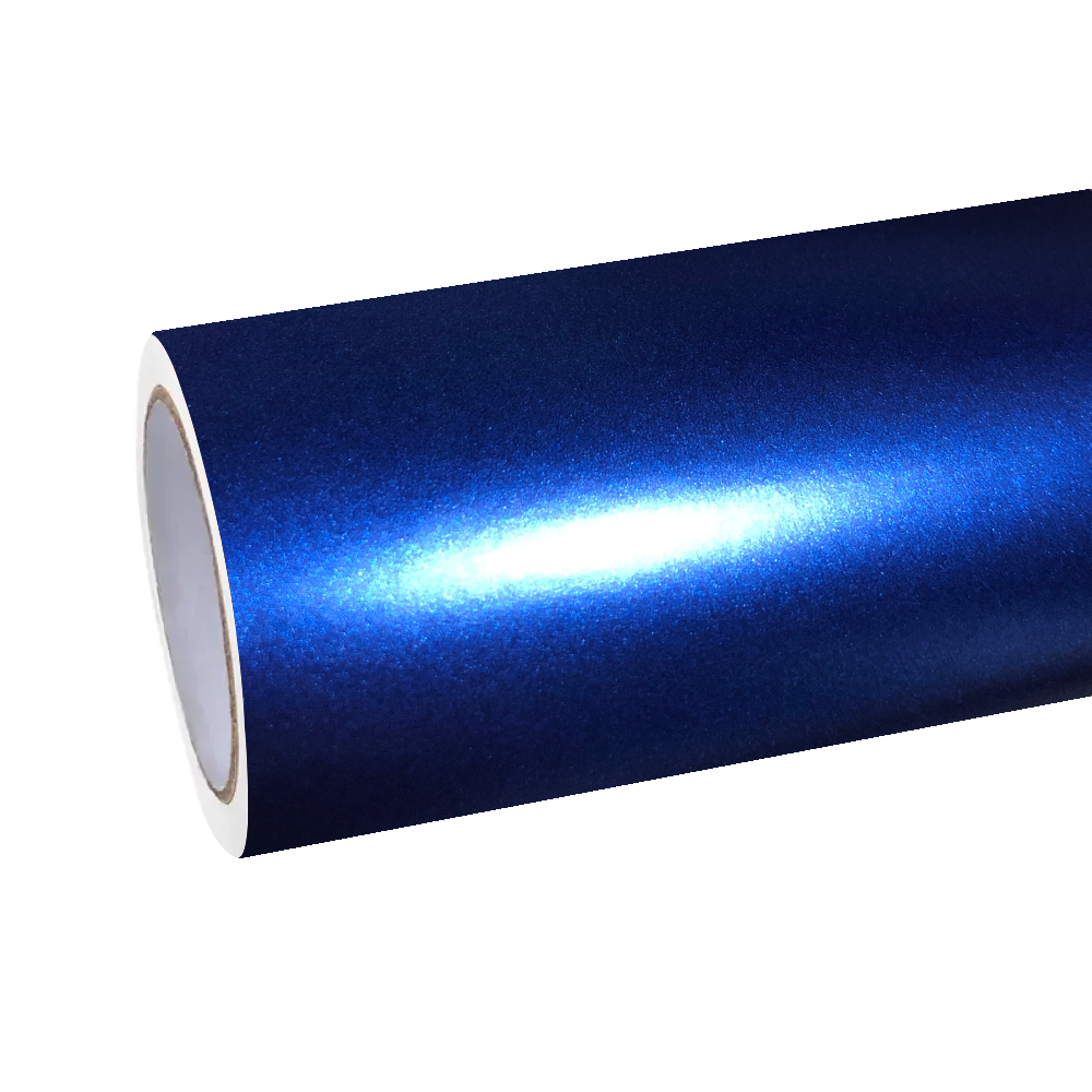 Matte Metallic Navy Blue Car Vinyl Wrap