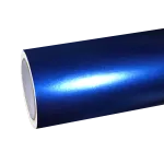 Matte Metallic Navy Blue Car Vinyl Wrap