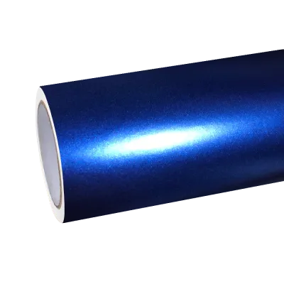 Matte Metallic Navy Blue Car Vinyl Wrap 01