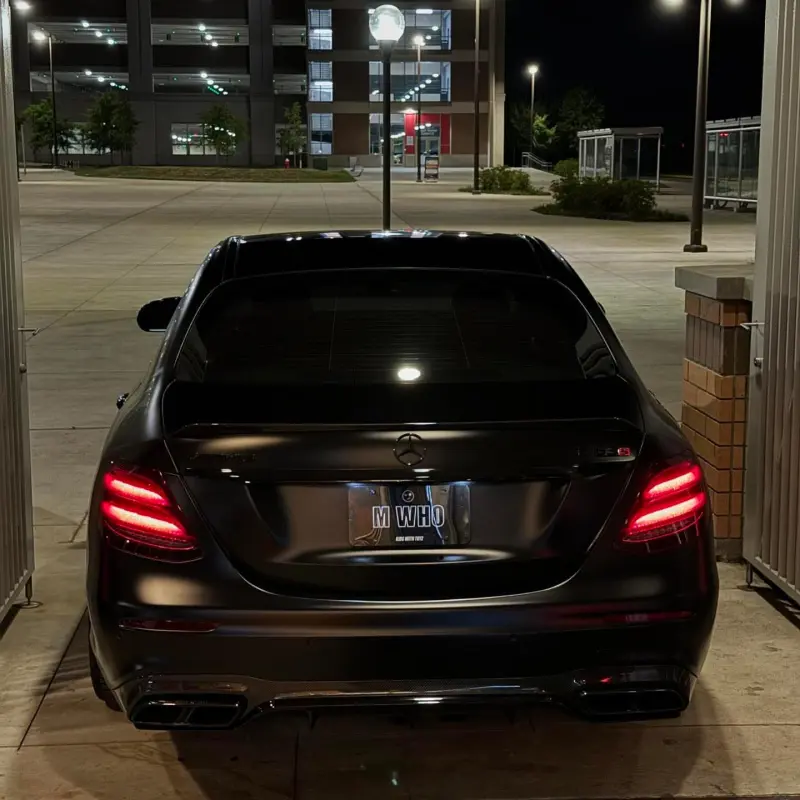 Matte Satin Ceramic Black Car Vinyl Wrap Coupe Sale