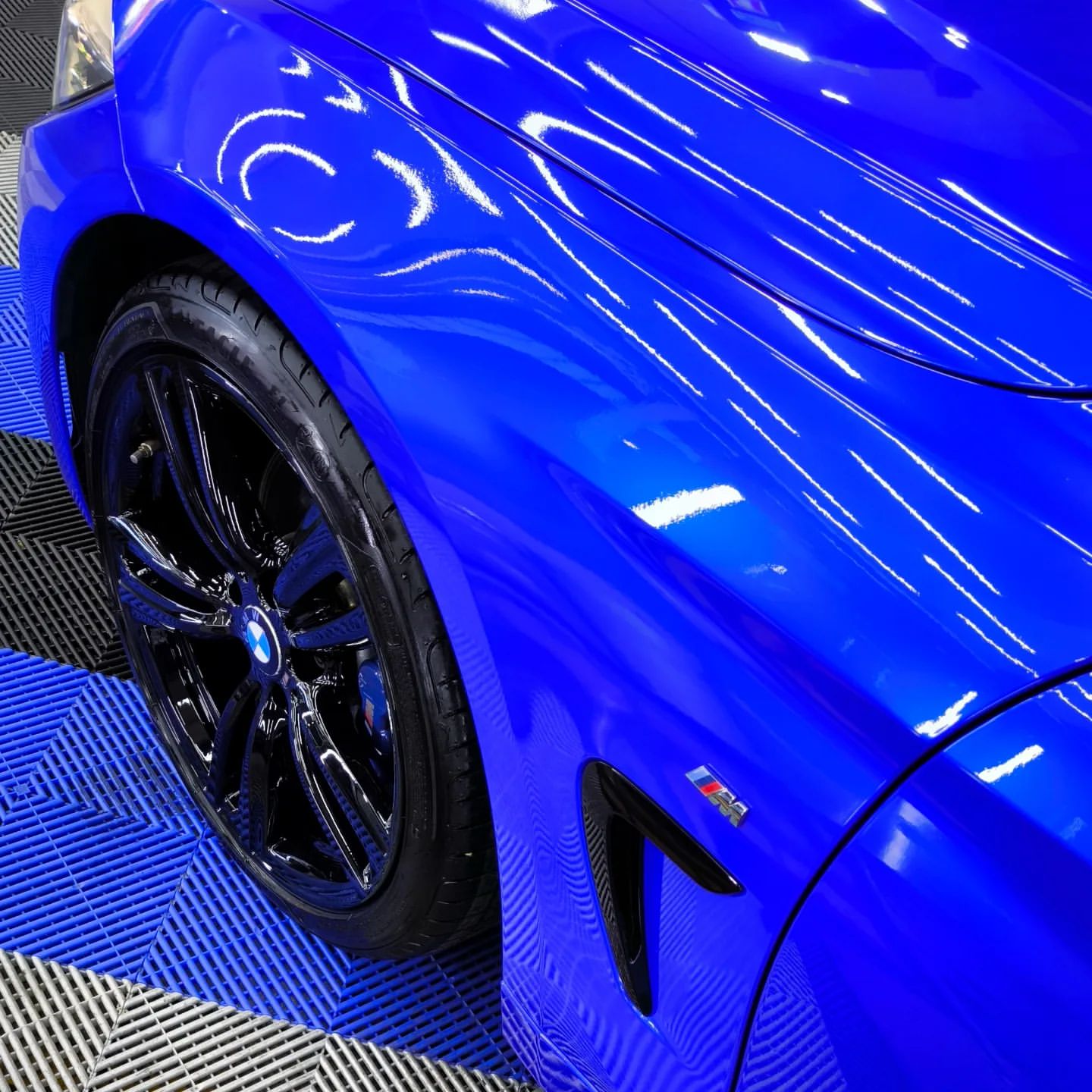 Gloss Metallic Deep Blue Car Vinyl Wrap PET