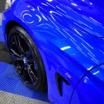 Gloss Metallic Deep Blue Car Vinyl Wrap