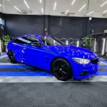 Gloss Metallic Deep Blue Car Vinyl Wrap