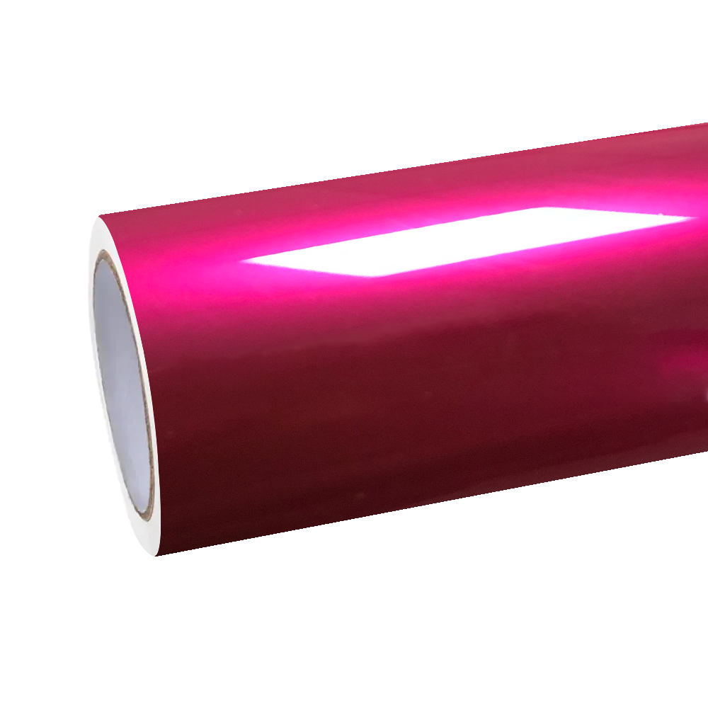 Gloss Metallic Rubellite Purple Car Vinyl Wrap PET 