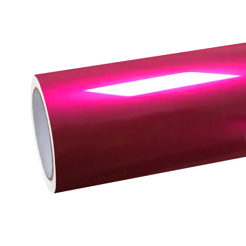 Gloss Metallic Rubellite Purple Car Vinyl Wrap PET Wildberry