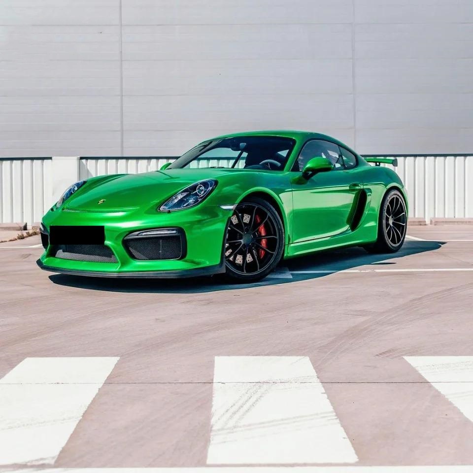 Gloss Metallic Flame Green Car Vinyl Wrap