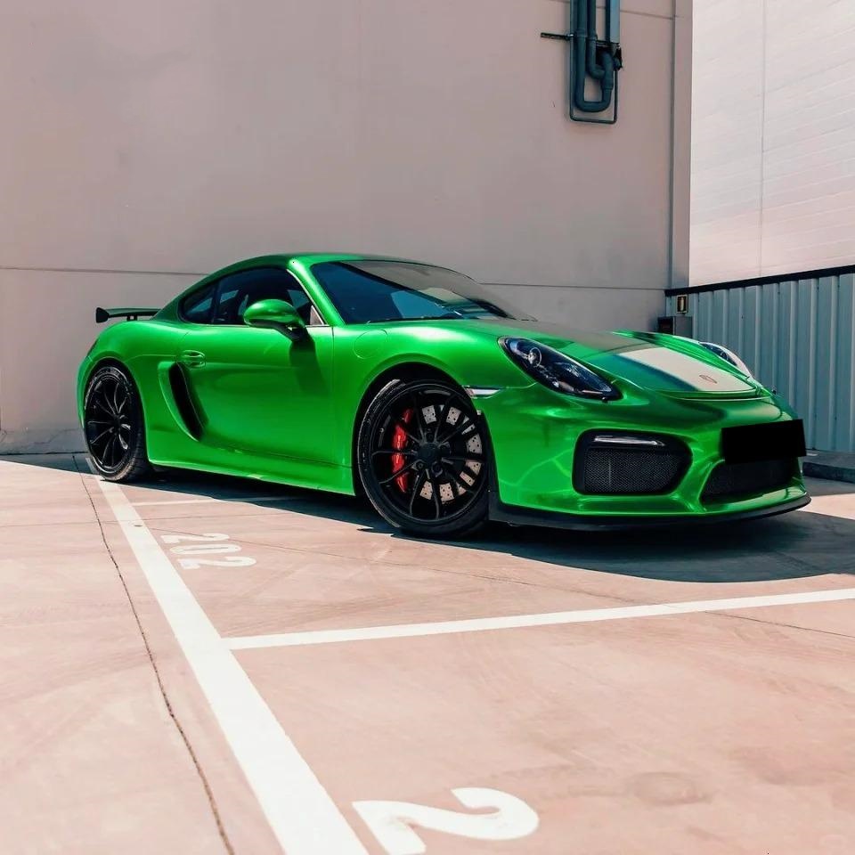 Gloss Metallic Flame Green Car Vinyl Wrap