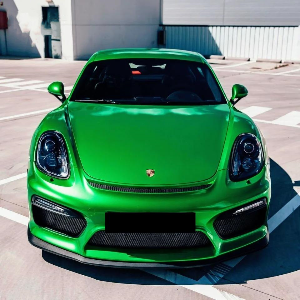 Gloss Metallic Flame Green Car Vinyl Wrap