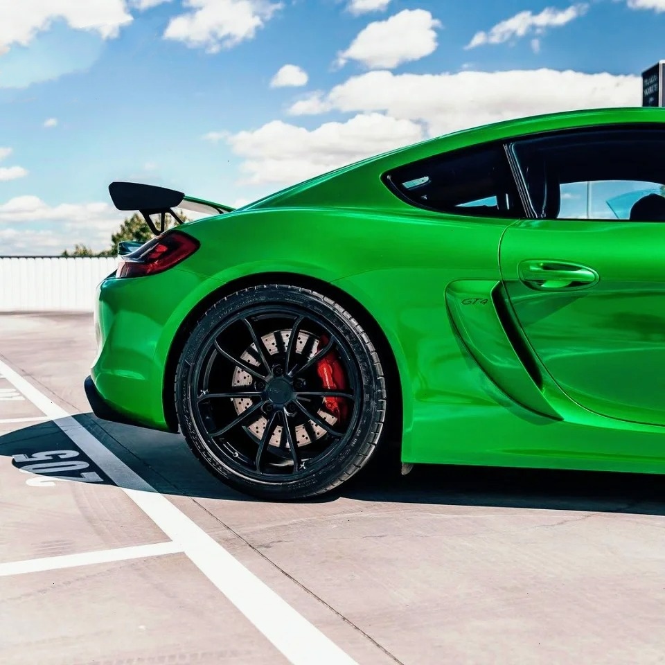 Gloss Metallic Flame Green Car Vinyl Wrap