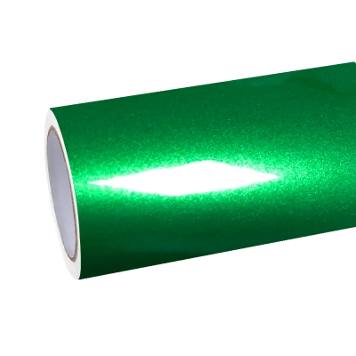 Gloss Metallic Flame Green Car Vinyl Wrap 01