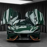 Gloss Crystal Dark Green Car Vinyl Wrap PET
