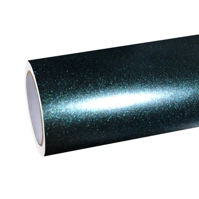 Matte Metallic Diamond Emerald Green Car Vinyl Wrap 01
