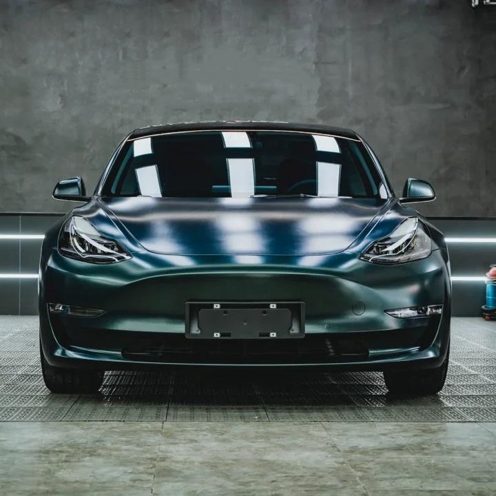 Matte Metallic Diamond Emerald Green Car Vinyl Wrap