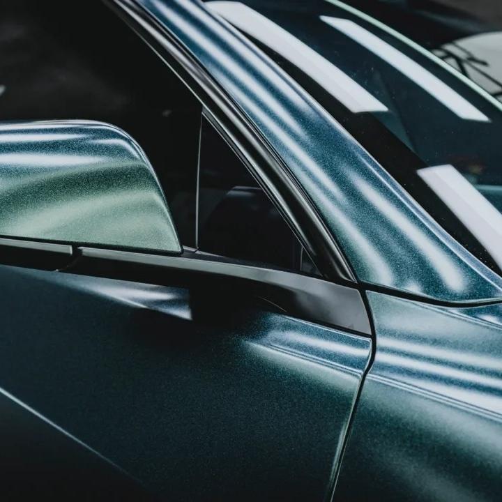 Matte Metallic Diamond Emerald Green Car Vinyl Wrap