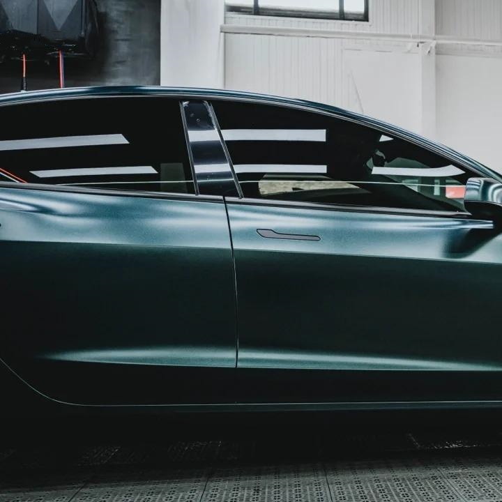 Matte Metallic Diamond Emerald Green Car Vinyl Wrap