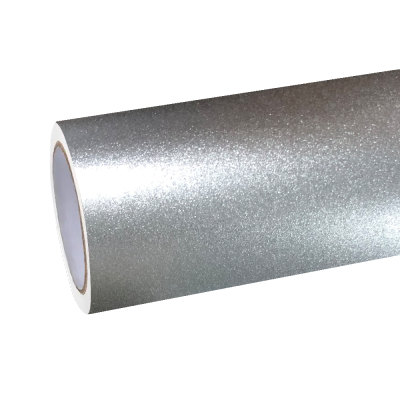 Matte Metallic Silicon Silver Car Vinyl Wrap 01