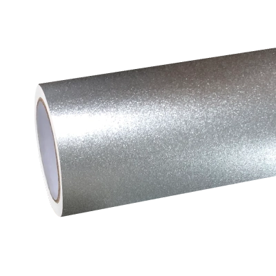 Matte Metallic Silicon Silver Car Vinyl Wrap 01
